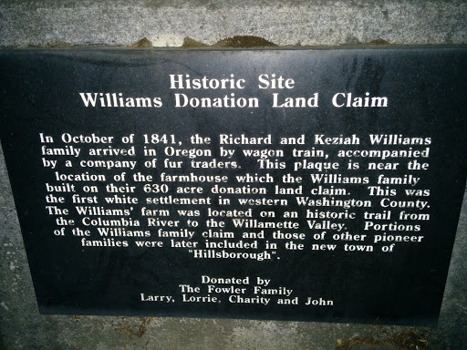 File:Historic Site - Williams Donation Land Claim - Hillsboro, OR.jpg