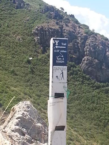 File:Y Mountain Hike Elevation Marker 3 - Provo, UT.jpg