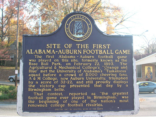 File:Site of the First Alabama - Auburn Football Game - Birmingham, AL.jpg