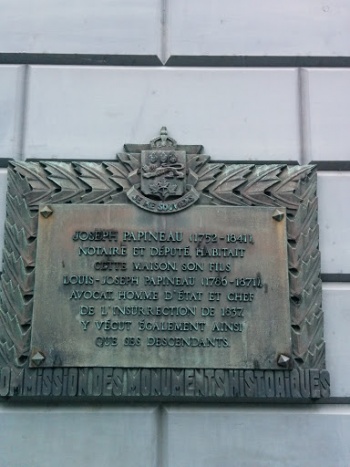 Joseph Papineau Plaque - Montréal, QC.jpg