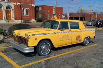 Antique Yellow Cab for Display - Evansville, IN.jpg