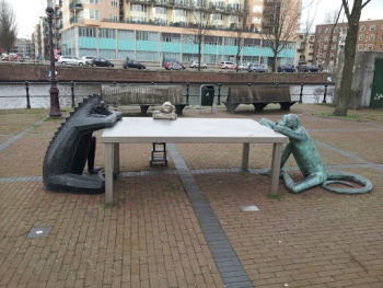 Monkeys at a Table - Amsterdam, NH.jpg