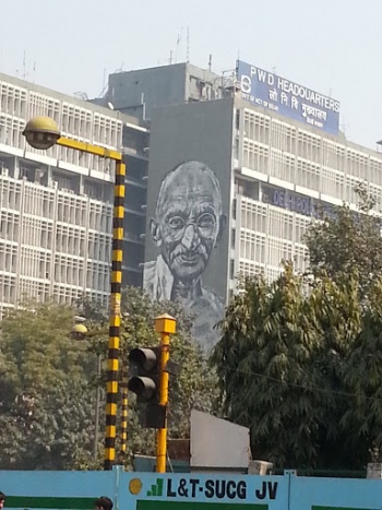 Mahatma Gandhi Wall Painting - New Delhi, DL.jpg