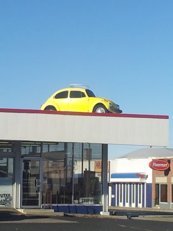 VW Bug on the Roof Art Statue - Spokane, WA.jpg