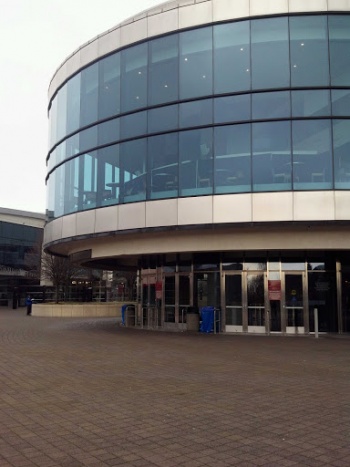 Moda Center Fountain Entrance - Portland, OR.jpg