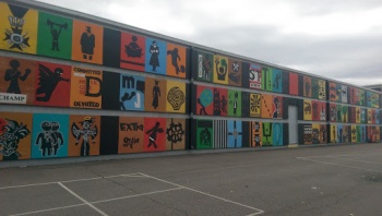 Mural of Robinson Center Notre Dame - South Bend, IN.jpg