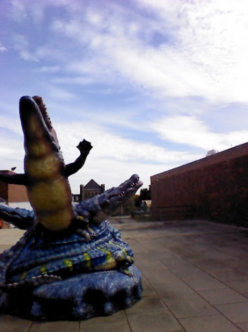 Croc Sculpture at UMass Boston - Boston, MA.jpg