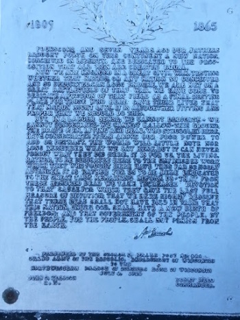 Lincoln's Gettysburg Address - West Milwaukee, WI.jpg