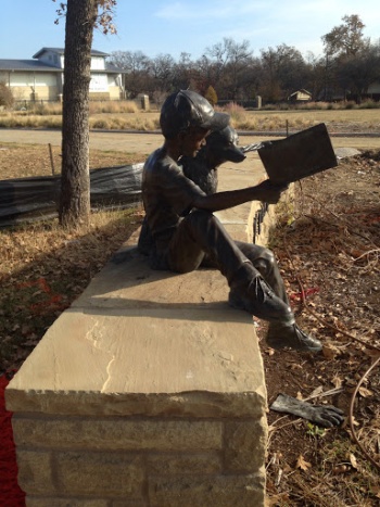 Lad Reading to his Dog - Irving, TX.jpg