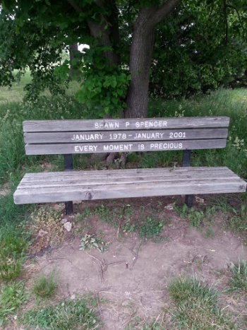 Shawn P. Spencer Memorial Bench - Columbia, MO.jpg