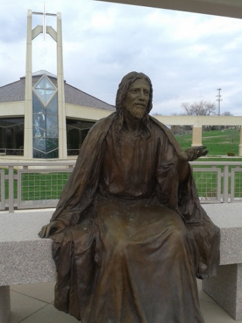 Christ Sits in Front of Chapel - Omaha, NE.jpg