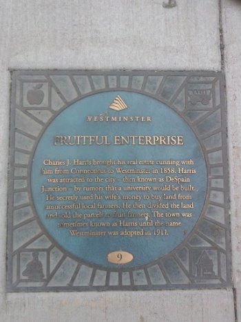 Westminster Fruitful Enterprise Plaque - Westminster, CO.jpg